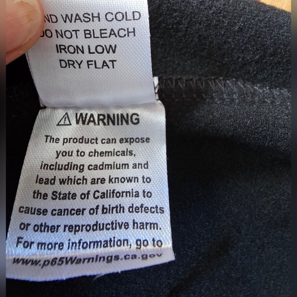 Black Faux Leather Pants with Ankle Slits.  Size Small - Picture 12 of 12